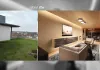 Sauna wellness terrace before after