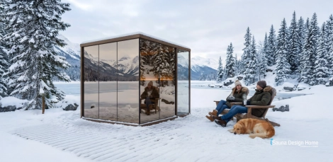 Mirror Glass Sauna