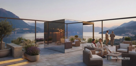 designer mirror sauna