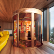 Indoor sauna design 