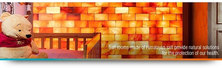Himalayan salt therapy in salt room at home Himalayan salt therapy in salt room at home