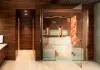 Indoor sauna with Himalayan salt therapy Indoor sauna with Himalayan salt therapy