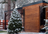 Outdoor sauna house