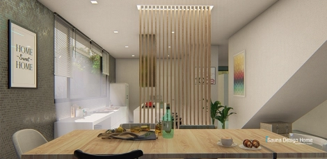 Partition wall with led
