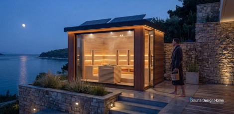 Lugano Family sauna in garden Lugano Family sauna in garden