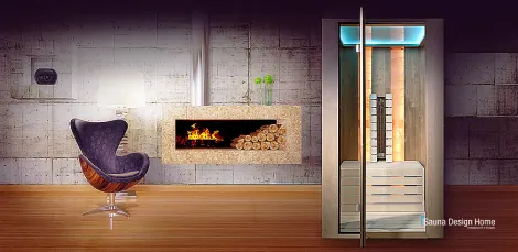 Infrared sauna with light therapy Infrared sauna with light therapy