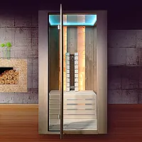 Infrared sauna with light therapy Infrared sauna with light therapy